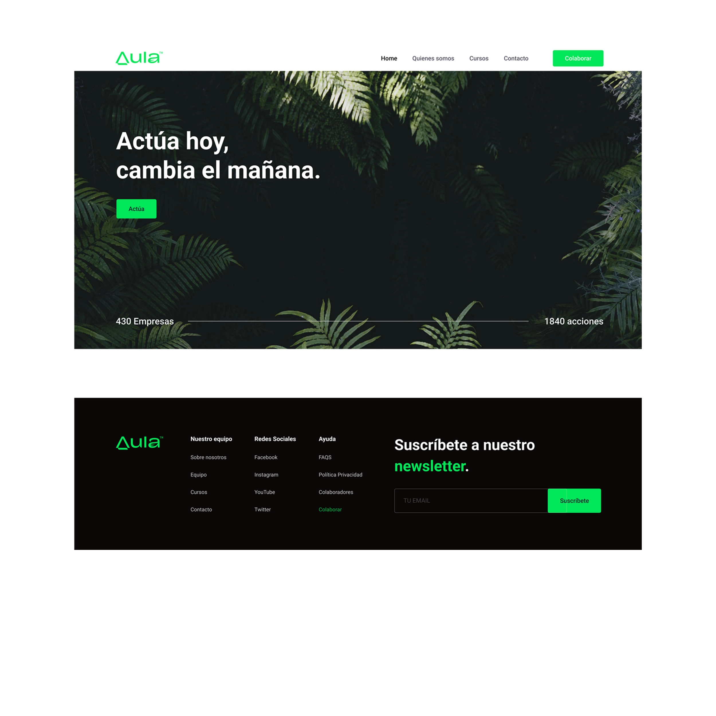 aula web main footer