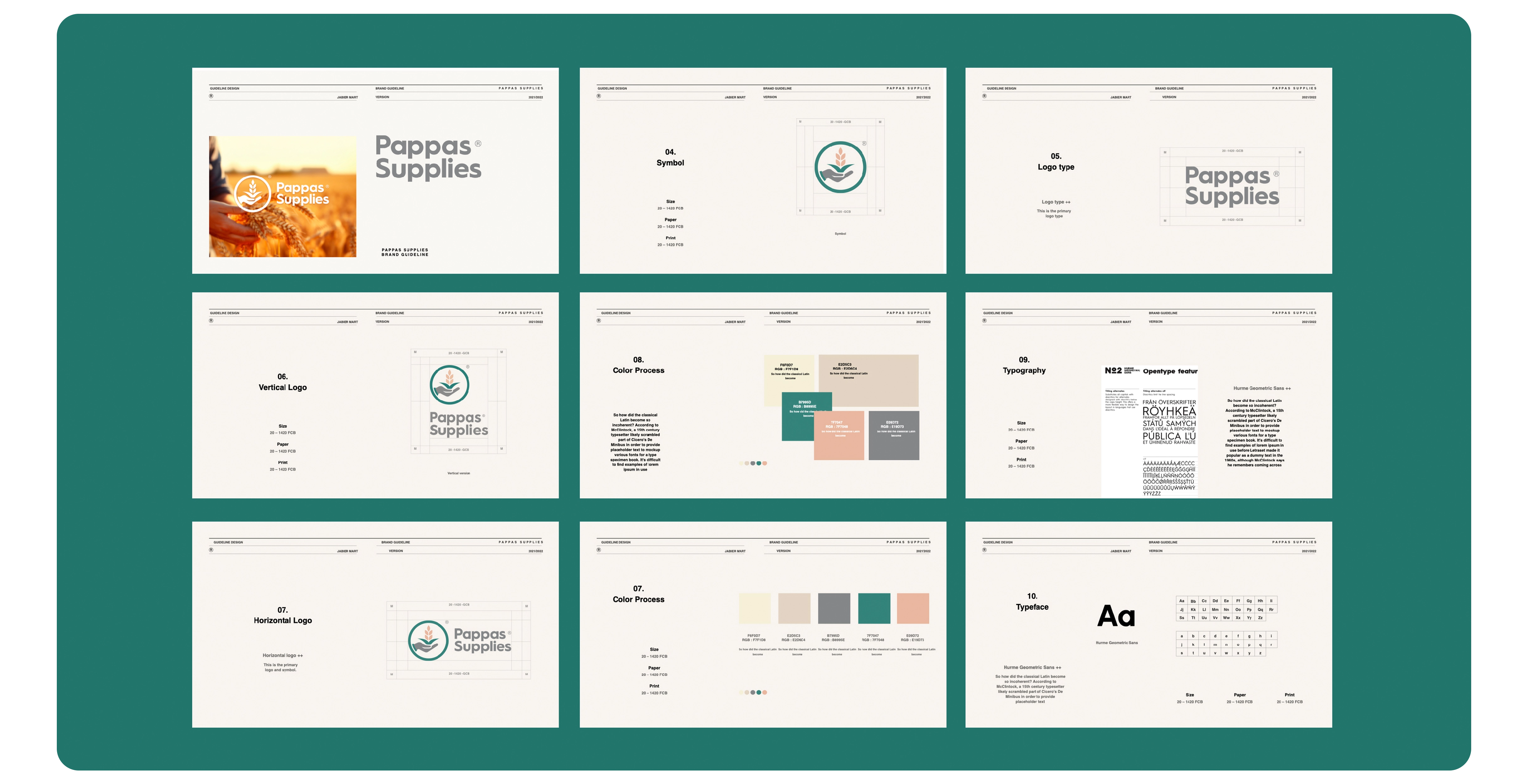 pappas supplies brand guideline